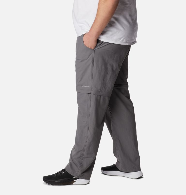 Men's Columbia PFG Backcast Convertible Pants Dark Grey | Plus Size CA-LA185